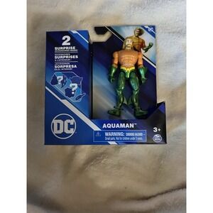 DC Aquaman 4" Action Figure With 2 Surprise‎ Accessories Spinmaster NEW